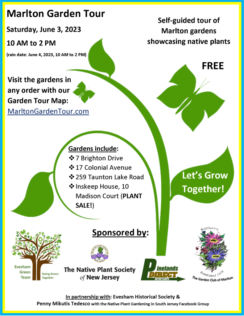 Marlton Garden Tour The Native Plant Society of New Jersey